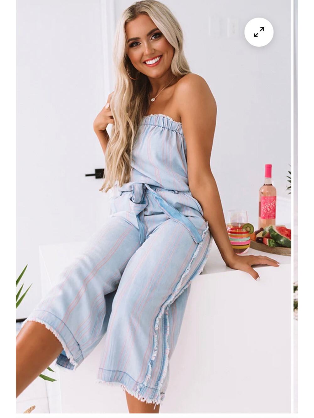 Vintage Havana chambray jumpsuit!